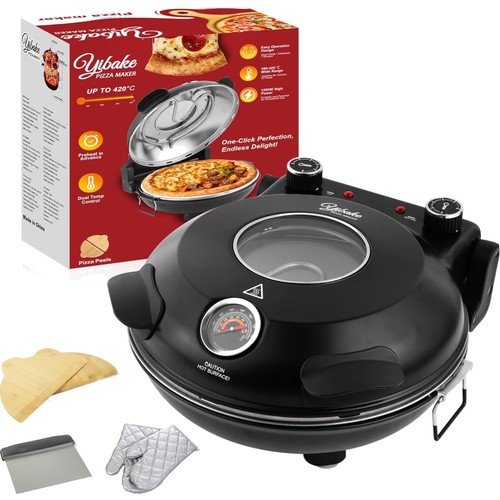 Elektrischer pizzaofen 1200w - pizzaofen,