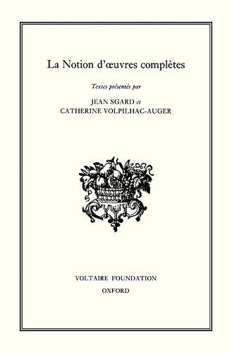 Notion uvres compltes by - d'uvres,