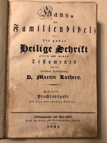 Haus familienbibel oder - haus-, u.