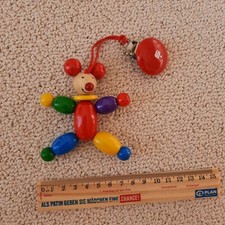 Heimess Clip Maus Baby-Spielzeug Holzspielzeug Kinderwagenspielzeug Kette