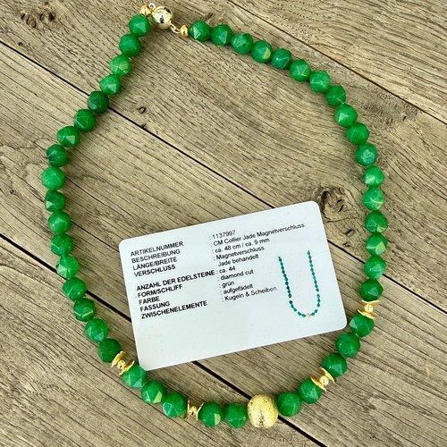 Collier jade grün cm - collier,