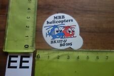 Alter Aufkleber Flugzeug Airline Militär MBB BK 117 BO 105 Hubschrauber (mini)