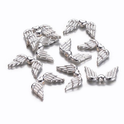25x flügelperlen 5x11x3 5 - flügelperlen, 18,5x11x3,5