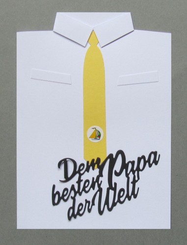 Hemd karte geburtstag - 3d,