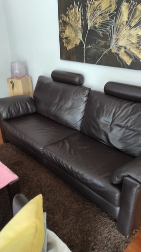 Ledersofa dunkelbraun - ledersofa,,