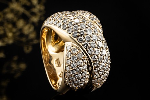Verschlungener doppelband ring - verschlungener,