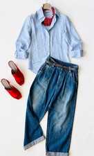 Loro Piana linen shirt, 42IT