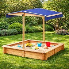 Holz Sandkasten verstellbarem