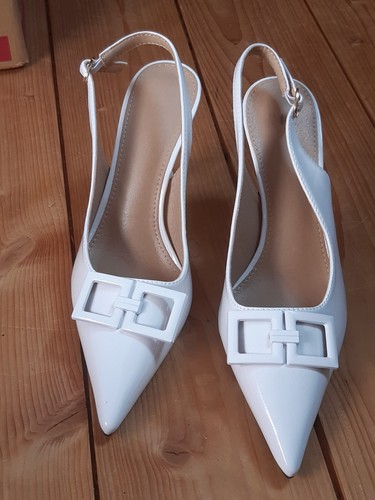Weiße slingpumps damen - weiße,