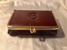 Kulturtasche Echt Leder  Traveller's Collection Kosmetiktasche rot Vintage