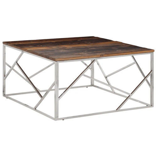 Couchtisch silbern edelstahl - couchtisch,