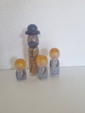 Vera Walther Glaskunst Design Kleine Welt 4 Figuren Familie Handarbeit signiert