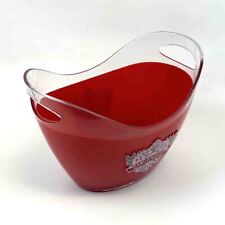 SMIRNOFF Eisbehälter Ice Bucket Eisbox Flaschenkühler Kunststoff rot oval, used