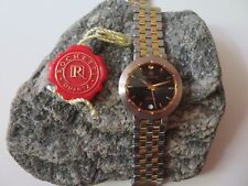 Seltene ROCHETTI Uhr vergoldet und versilbert 24 Karat mit Datum. 189,00€ Neu