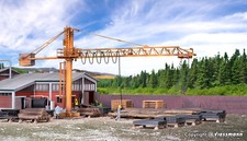 Kibri H0 39817 -  Kran mit Schwellenstapel  Bausatz Neuware