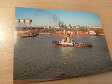 Postkarte Dampfschlepper Containerschiff East London Südafrika Sep 1977 ungel_