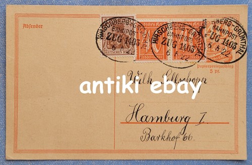 Schlesien postkarte 1922 - -,