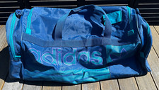 Vintage Adidas Sporttasche Reisetasche Blau Türkis Weat Germany 48260 60x30x26cm