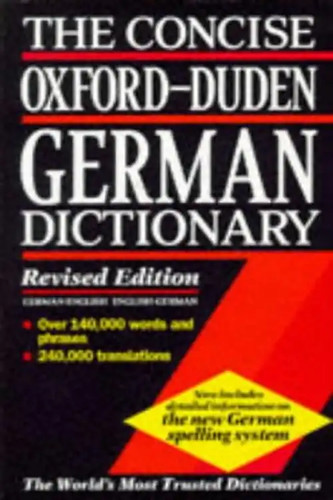 Concise oxford duden german - duden,