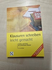 Jura Studium Klausuren schreiben leicht gemacht 19. Auflage