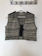 stapf - Trachten-Weste Braun-Beige (Gr. 38)