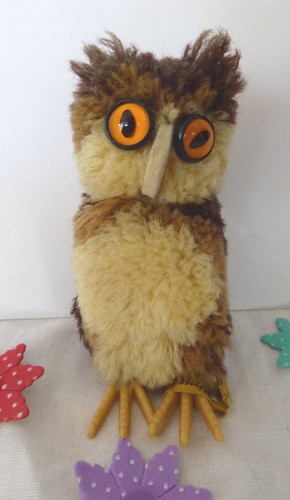 Alte steiff wollminiatur eule - steiff,