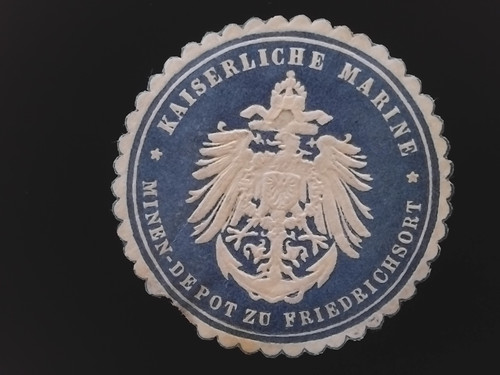 Siegelmarke kaiserliche marine - siegelmarke,
