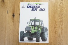 DEUTZ FAHR Traktor Prospekt Typ DX90 2 Seiten 1978
