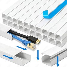 20-100m Kabelkanal PVC Weiß