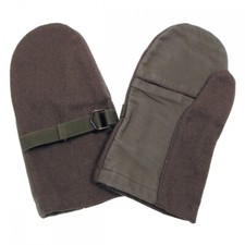 Original Österr. BH Fausthandschuhe grün Schießhandschuhe Filz Armee Bundesheer