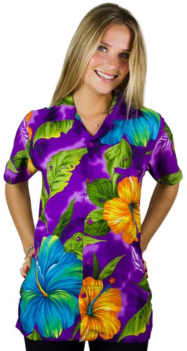 Funky hawaiibluse big - hawaiibluse, flower