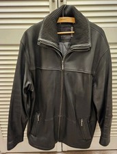 Lederjacke Schwarz Herren Gr. 26, von Werther International