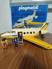 PLAYMOBIL Flugzeug 3185 - gelb - AERO LINE - Vintage (2001) - Komplett + OVP