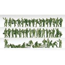 Preiser military BW Panzergrenadiere Jäger Feldjäger 50x unbemalt 16506 1:87 OVP