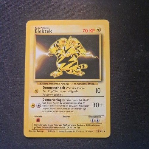 Pokemon karte tcg elektek 70 - pokemon,
