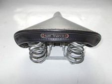 Leder Sattel San Marco mit Federn Vintage