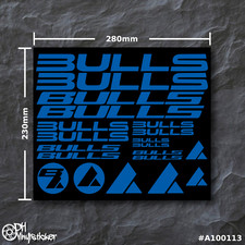 Bulls Sticker Azurblau |