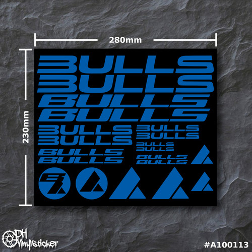 Bulls sticker azurblau - sticker, |