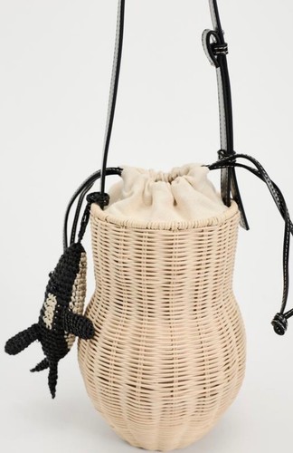 Zara rattan basket bag bnwt - rattan,