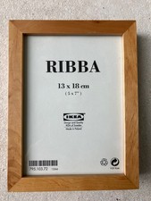 IKEA RIBBA Bilderrahmen unbenutzt Holz Buche 13 x 18 cm