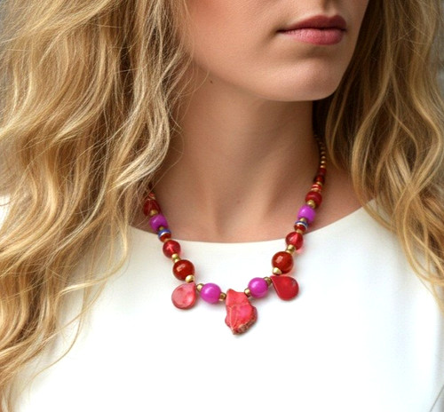 Edles edelstein collier - edelstein,