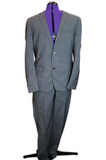 Calvin Klein Herren Anzug – Sakko & Hose – Größe 52 – 100% Wolle – Grau – Fitted