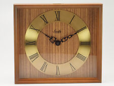 Mauthe electric alte Wanduhr Holz Messing 4130/199 Uhr 70er OVP; K85 895