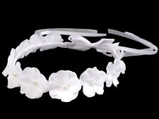Kopfschmuck Haarkranz Haarschmuck weiss  zum Kommunionkleid Kleid Hochzeit  neu