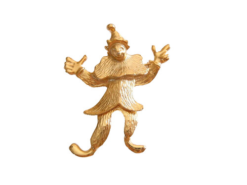Brosche clown beweglich - brosche,