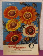 DDR PFLANZEN & SÄMEREIEN VERSAND KATALOG 1971 N.L.Chrestensen KG ERFURT VINTAGE