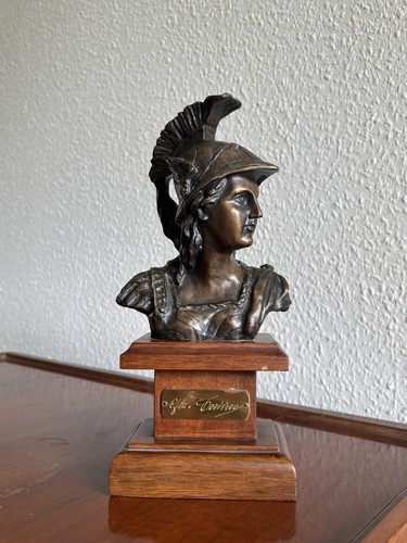 Antike bronze büste athene - antike, bronze-büste
