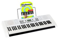 Zeitloses 61-Tasten Keyboard in weiß mit USB/MP3 Port im Set inkl. Schule
