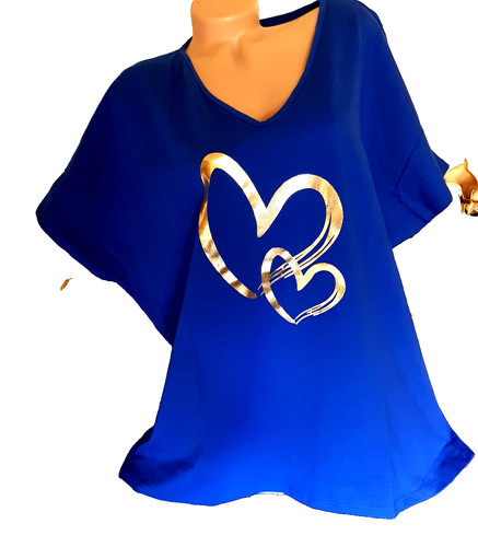 Tunika bluse ozean royal blau - tunika, bluse/ozean