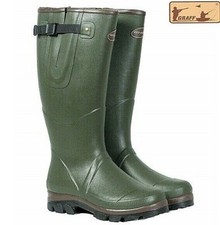 Gefütterte Naturkautschuk- Gummistiefel mit Neoprenfutter 3,5mm GRAFF Jagdstifel